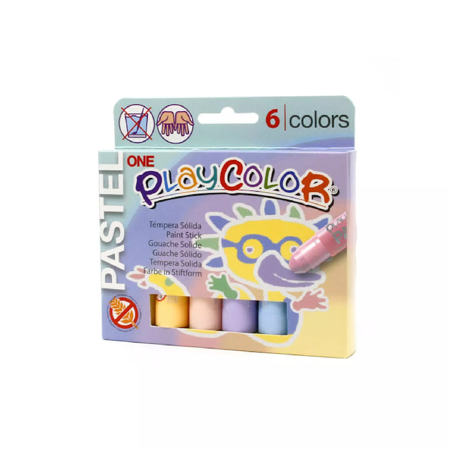 TEMPERA SOLIDA PASTEL 6 COLOR PLAYCOLOR — Instant