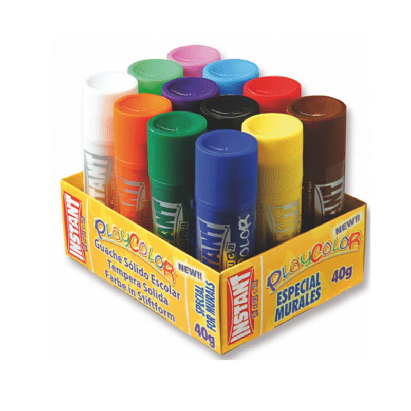 TEMPERA SOLIDA MURAL 12 COLOR PLAYCOLOR — Instant