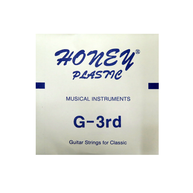 CUERDA GUITARRA PLASTICA HONEY 3A BLANCA — Genérico