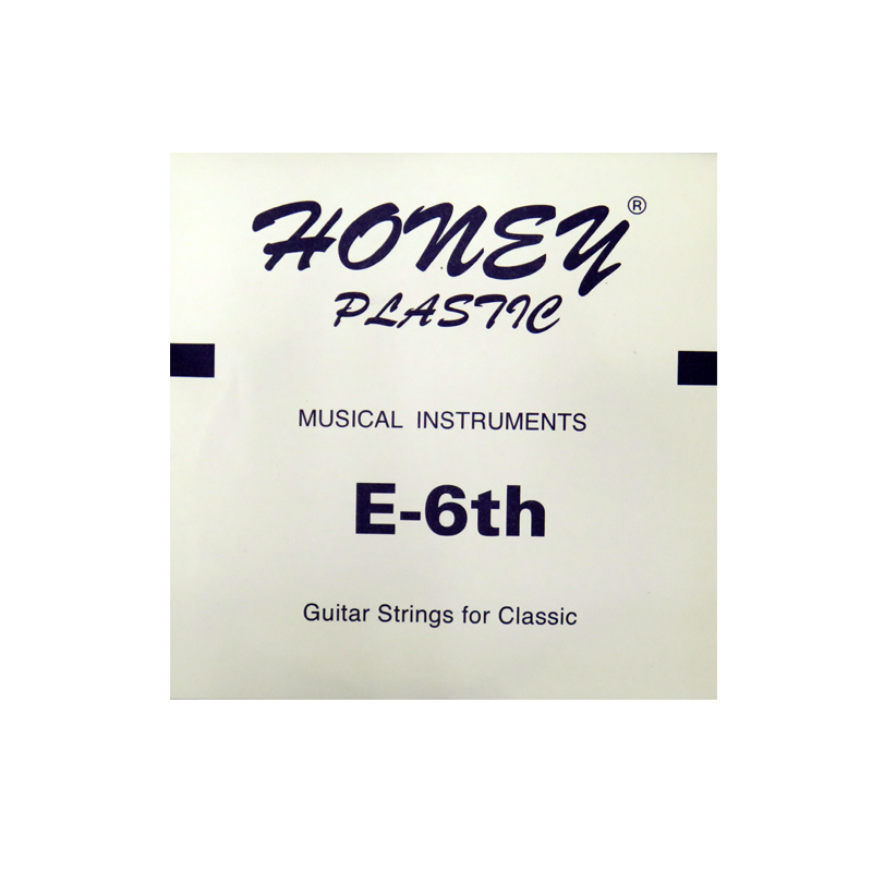 CUERDA GUITARRA PLASTICA HONEY 6A ENTORCHADA — Genérico