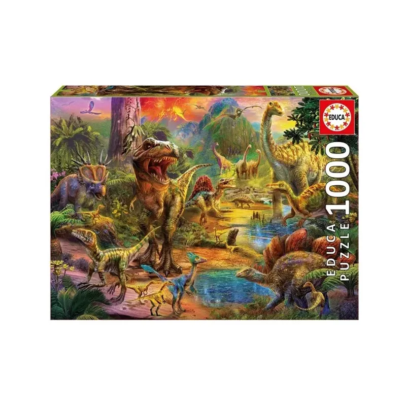 PUZZLE 1000 PCS 68X48CM TIERRA DE DINOSAURIOS — Educa Borras