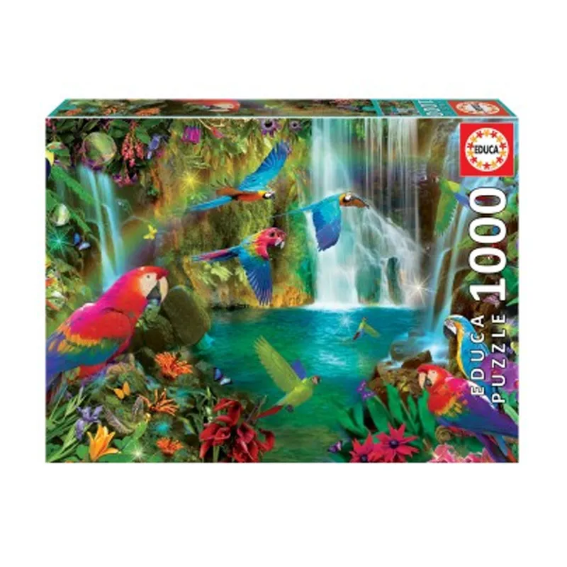 PUZZLE 1000 PCS 68X48CM LOROS TROPICALES — Educa Borras