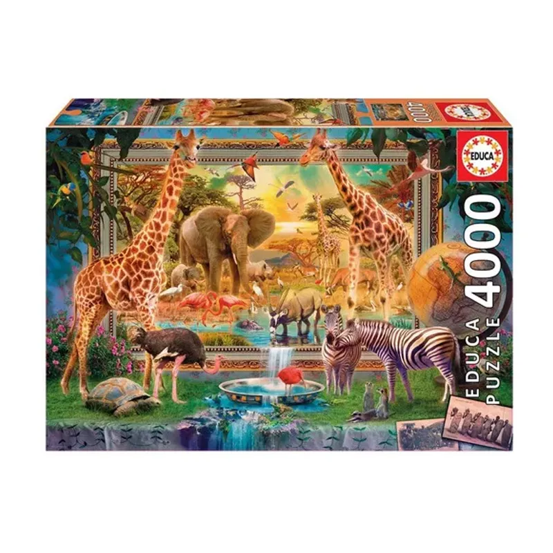 PUZZLE 4000 PCS 136X96CM VOLVIENDO DE LA SABANA — Educa Borras