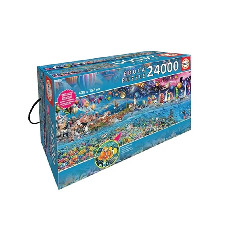PUZZLE 24000 PCS 428X157CM VIDA, EL GRAN RETO — Educa Borras