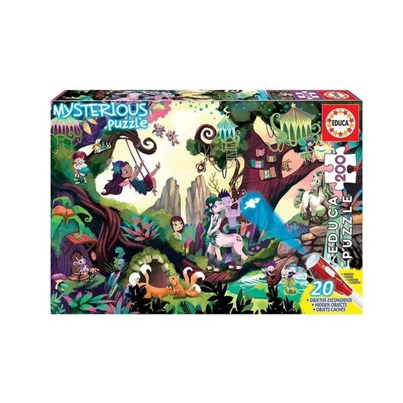 Imagen de PUZZLE 200 40x28cm BOSQUE MAGICO MYSTTAMAÑO PUZ JR