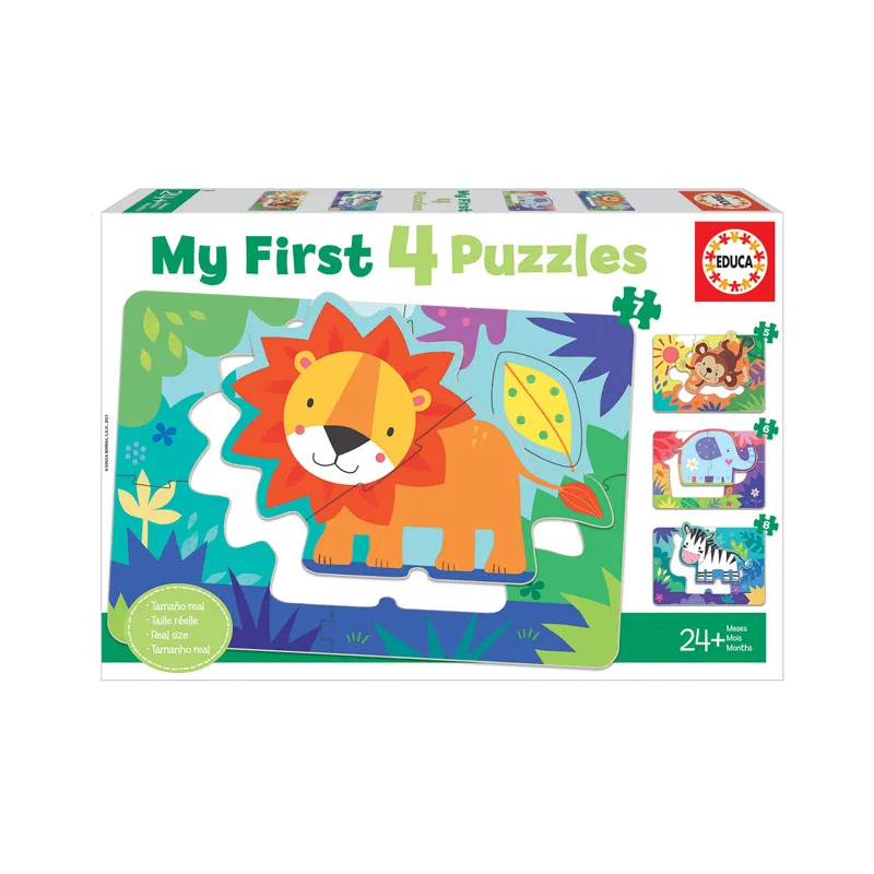PUZZLE INFANTIL 5-8 PCS 2+ ANIMALES SELVA — Educa Borras