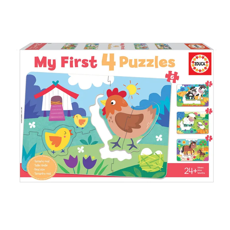 PUZZLE INFANTIL 5-8 PCS 2+ MAMAS Y BEBES GRANJA — Educa Borras