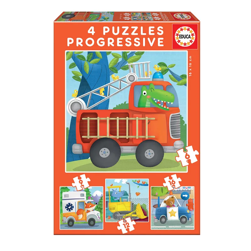 PUZZLE INF 6+9+12+16 PCS 3+ PATRULLA DE RESCATE — Educa Borras