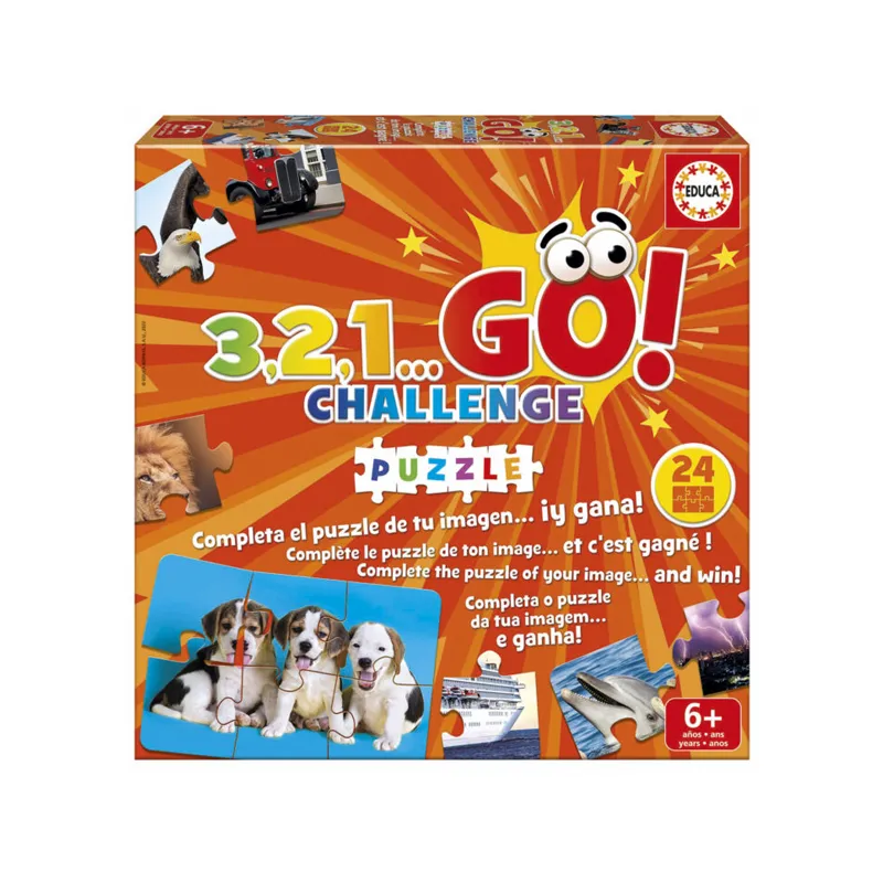 JUEGO CHALLENGE, 3, 2, 1 GO PUZZLE — Educa Borras