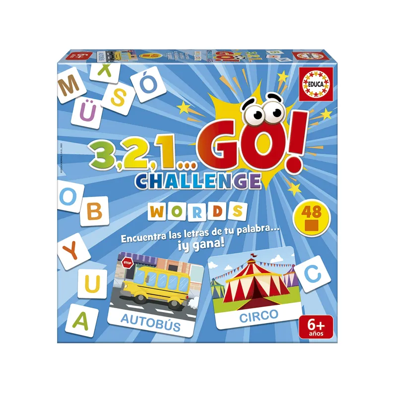 JUEGO CHALLENGE, 3, 2, 1 GO WORDS — Educa Borras