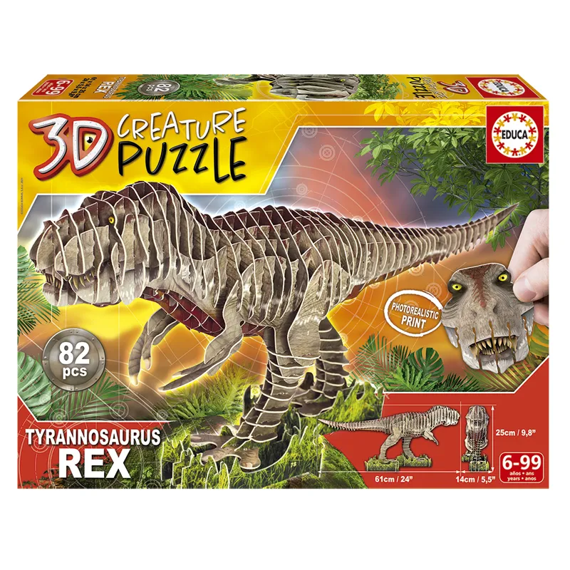 PUZZLE 3D TYRANOSAURUS REX — Educa Borras