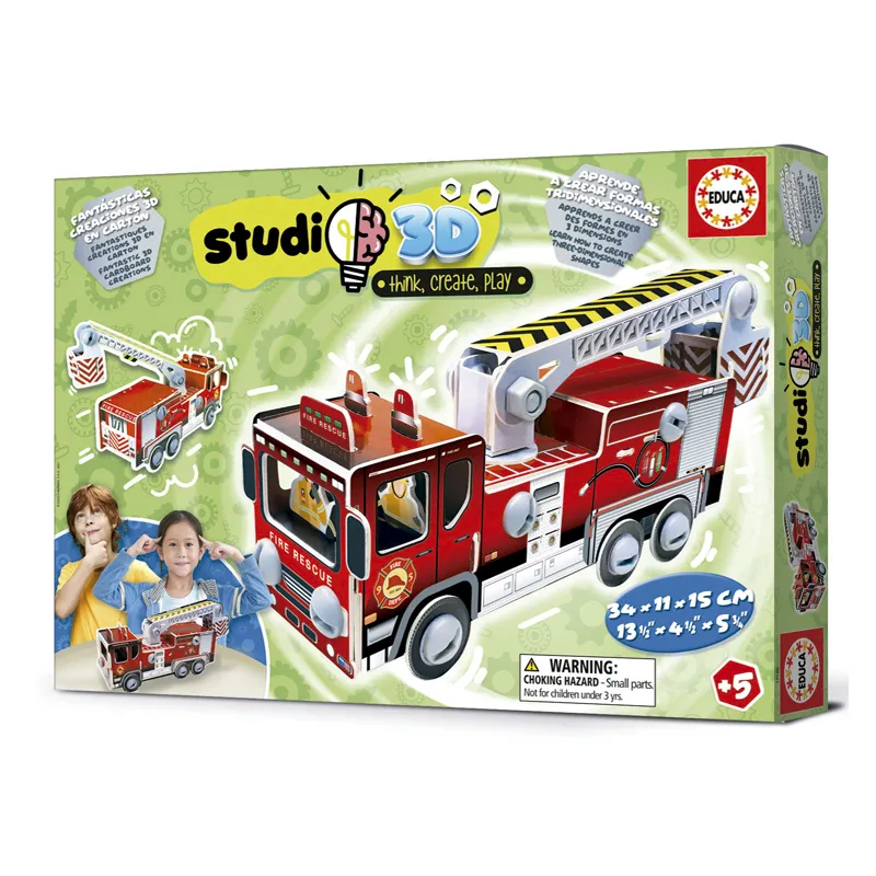 PUZZLE 3D CAMION BOMBEROS — Educa Borras